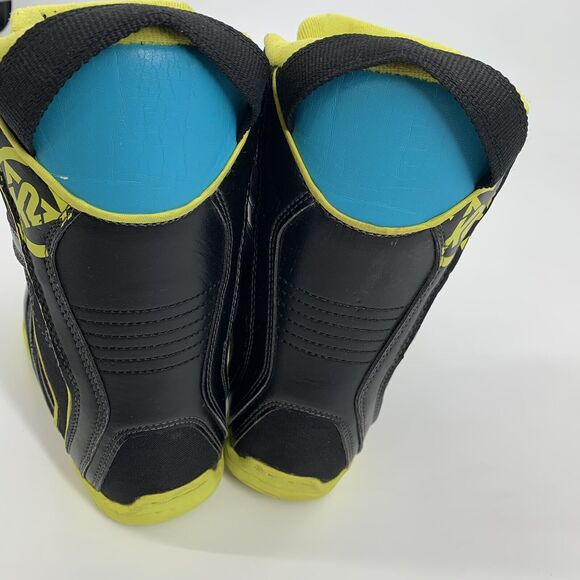 K2 Vandal Snowboard BOA System Boots 4 Mens 5 Womens 35.5 EUR Black Yellow Blue - Picture 3 of 9